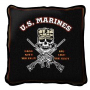 US Marine Corps - Mess with the Best Die Like The Rest - - Throw Pillow