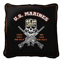 US Marine Corps - Mess with the Best Die Like The Rest - - Throw Pillow