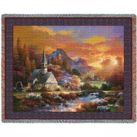 Morning Of Hope - James Lee - Cotton Woven Blanket Throw -  (72x54)