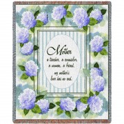Mother - A Teacher A Counselor A Woman A Friend - Cotton Woven Blanket Throw -  (72x54)