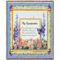 My Grandmother - Audrey Jean Roberts - Cotton Woven Blanket Throw -  (72x54)