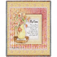 My Nana - Audrey Jean Roberts - Cotton Woven Blanket Throw -  (72x54)