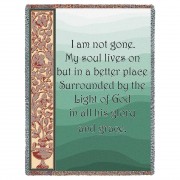 I Am Not Gone My Soul Lives On - Sympathy - Cotton Woven Blanket Throw -  (72x54)
