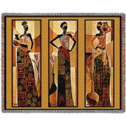 Namirya - African Style - Keith Mallett - Cotton Woven Blanket Throw -  (72x54)