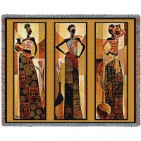 Namirya - African Style - Keith Mallett - Cotton Woven Blanket Throw -  (72x54)
