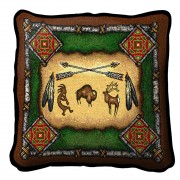 Native American - Kokopelli - Southwest - - Throw Pillow