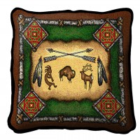 Native American - Kokopelli - Southwest - - Throw Pillow