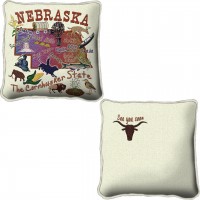 State of Nebraska - Replica State Pillow