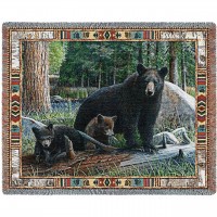 New Discoveries - Kevin Daniel - Cotton Woven Blanket Throw -  (72x54)