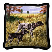 Now We Wait German Shorthaired Pointer - - Throw Pillow