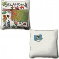 State of Oklahoma - Replica State Pillow