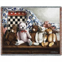 One Nation Under God - John Rossini - Cotton Woven Blanket Throw -  (72x54)
