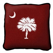 South Carolina State - Palmetto Moon Red - - Throw Pillow