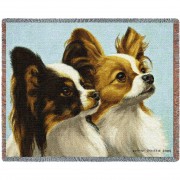 Papillion - Bob Christie - Cotton Woven Blanket Throw -  (72x54)