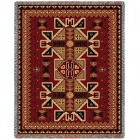 Paraguay - Cotton Woven Blanket Throw -  (72x54)