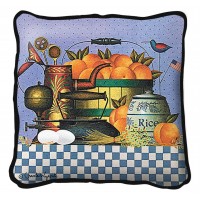 Peaches - Throw Pillow