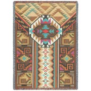 Peruvian - Parker Fulton - Cotton Woven Blanket Throw -  (72x54)