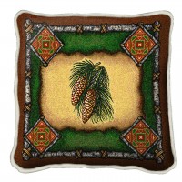 Pinecone Lodge - - Throw Pillow