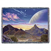 Pinnacle Peak Vista - Kurt C Burmann - Cotton Woven Blanket Throw -  (72x54)