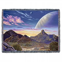 Pinnacle Peak Vista - Kurt C Burmann - Cotton Woven Blanket Throw -  (72x54)