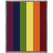 Rainbow - Cotton Woven Blanket Throw -  (72x54)