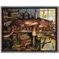 Remington The Horticulturist - Charles Wysocki - Cotton Woven Blanket Throw -  (72x54)