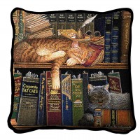 Remington the Well Read - - Throw Pillow
