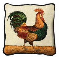 Rooster -Saddleblanket Throw Pillow