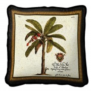 British Colonial Palm (D) - Throw Pillow