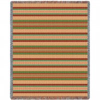 Saddleblanket - Juniper - Southwest Native American Inspired Tribal Camp - Cotton Woven Blanket Throw -  (72x54)