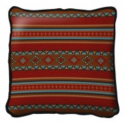 Saddleblanket - Red - Throw Pillow