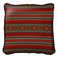 Saddleblanket - Red - Throw Pillow
