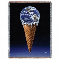 Savor it - Kurt C Burmann - Cotton Woven Blanket Throw -  (72x54)