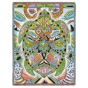 Sea Turtle - Animal Spirits Totem - Sue Coccia - Cotton Woven Blanket Throw -  (72x54)