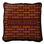 - Semper Fi Textured Hand Finished Elegant Woven Throw Pillow Cover 100% Cotton  Size 17x17