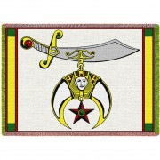 Shriners - Cotton Woven Blanket Throw -  (70x50)