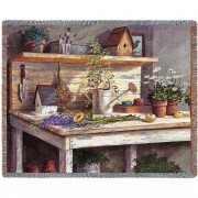 Simple Pleasures - Michael Humphries - Cotton Woven Blanket Throw -  (72x54)