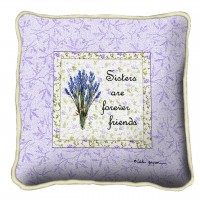 Sisters Forever Textured Hand Finished Elegant Woven Throw Pillow Cover 100% Cotton  Size 17x17