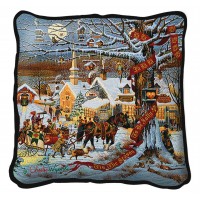 Small Town Christmas - Throw Pillow