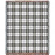 Soft Greyish Grey Plaid Blanket