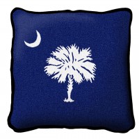 South Carolina State - Palmetto Moon Blue - - Throw Pillow