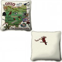 State of Ohio - Replica State Pillow