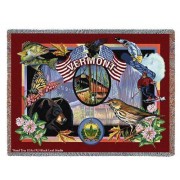 State of Vermont - Dwight D Kirkland - Cotton Woven Blanket Throw -  (72x54)