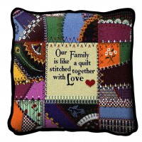 Stitched With Love - - Throw Pillow