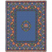 Strawberry Thief - Arts And Crafts - William Morris - Cotton Woven Blanket Throw -  (72x54)
