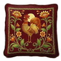 Sunrise Rooster - Throw Pillow