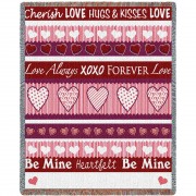 Sweetheart - Cotton Woven Blanket Throw -  (72x54)