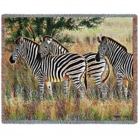 Three Zebra Group - Cynthie Fisher - Cotton Woven Blanket Throw -  (72x54)