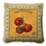 Tomato Textured Hand Finished Elegant Woven Throw Pillow Cover 100% Cotton  Size 17x17
