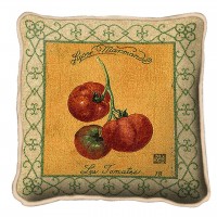 Tomato Textured Hand Finished Elegant Woven Throw Pillow Cover 100% Cotton  Size 17x17